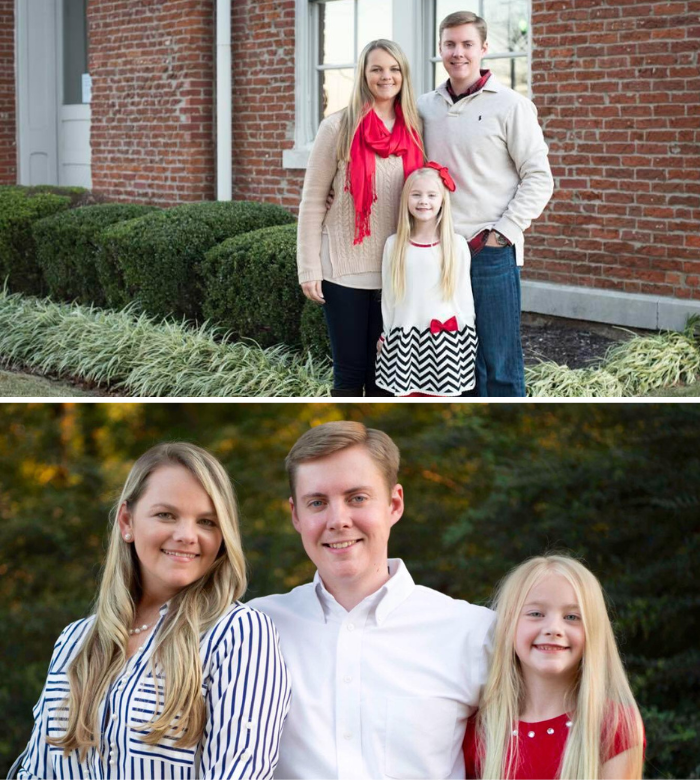 Rep. Jimmy Gazaway with his wife and daughter